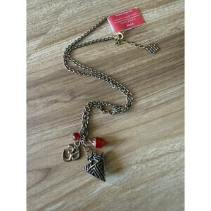 NWT Chavez for Charity V-Day End Violence Charm Necklace